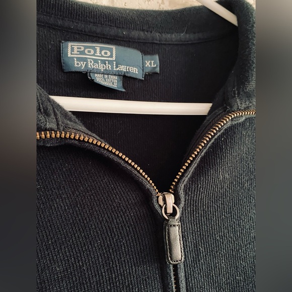 Ralph Lauren Black Zip-Up Men's Sweater size XL - Picture 5 of 5